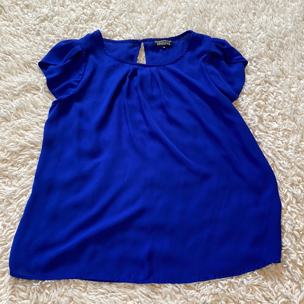 Royal blue blouse
